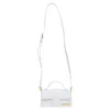 Jacquemus Le Bambino Crossbody Bag In White Leather In White