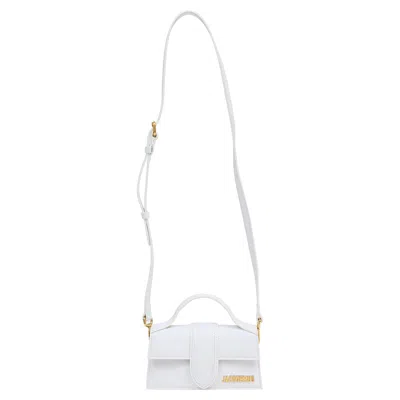 Jacquemus Le Bambino Crossbody Bag In White Leather