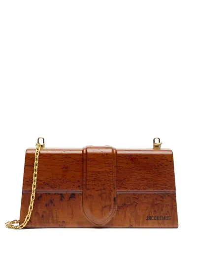 Jacquemus Le Bambino En Bois Shoulder Bag In Brown