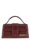 Jacquemus Glossy Leather Structured Shoulder Bag With Adjustable Strap In Pink