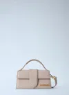 Jacquemus Mini Handbag With Padded Handle And Magnetic Closure In Neutral