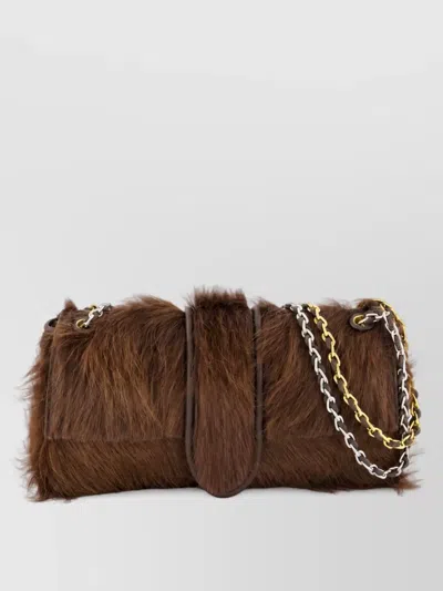 Jacquemus Le Bambino Leather Clutch Bag In Red