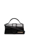 Jacquemus Le Bambino Small Leather Shoulder Bag In Black