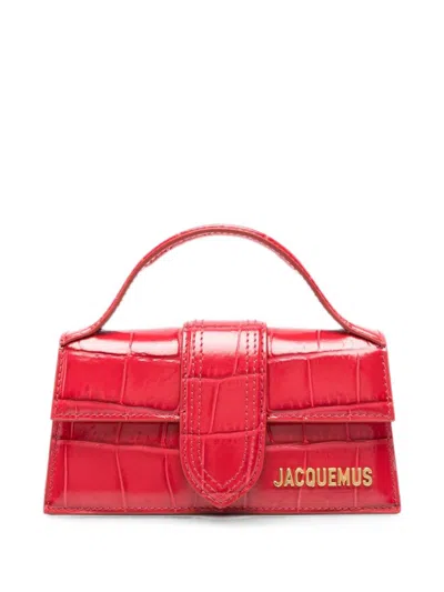 Jacquemus Le Bambino Leather Handbag In Red