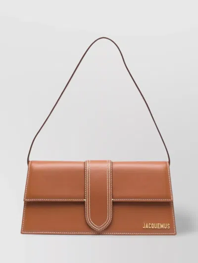 JACQUEMUS LE BAMBINO LEATHER HANDLE SHOULDER BAG