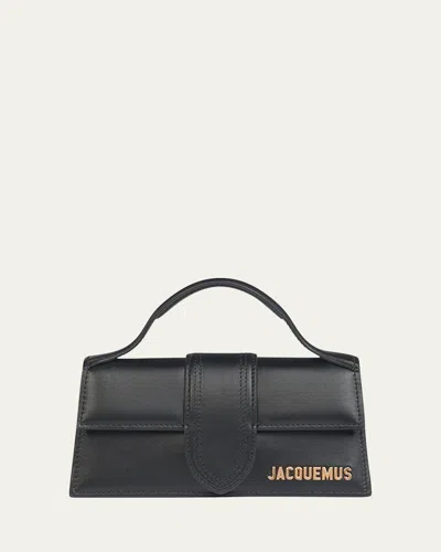 Jacquemus Le Bambino Leather Satchel Bag In Black