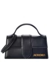 Jacquemus Le Bambino Small Leather Shoulder Bag In Black