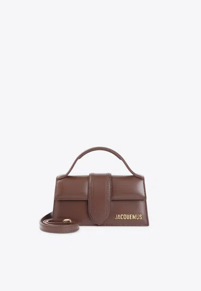 Jacquemus Le Bambino Leather Shoulder Bag In Brown
