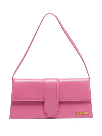 Pre-owned Jacquemus Le Bambino Leather Shoulder Bag In Pink