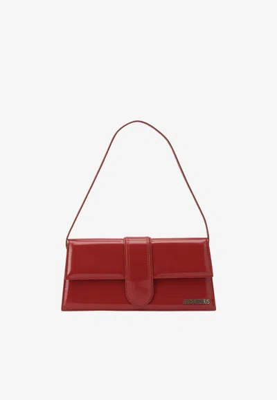 Jacquemus Le Bambino Leather Shoulder Bag In Red