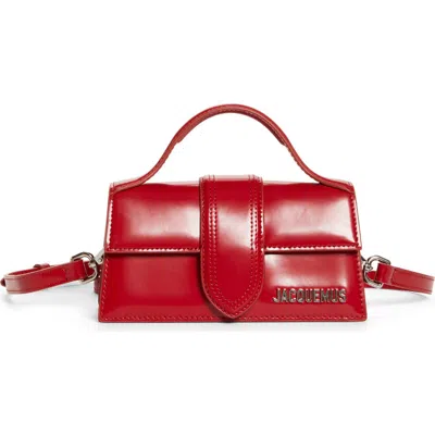 Jacquemus Le Bambino Leather Shoulder Bag In Red