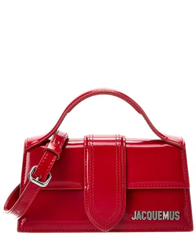Jacquemus Le Bambino Leather Shoulder Bag In Red