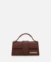 Jacquemus Le Bambino Leather Top Handle Bag In Brown