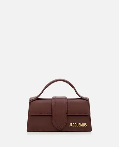 Jacquemus Le Bambino Leather Top Handle Bag In Brown