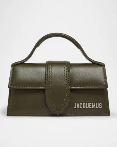 Jacquemus Le Bambino Leather Top-handle Bag In Green