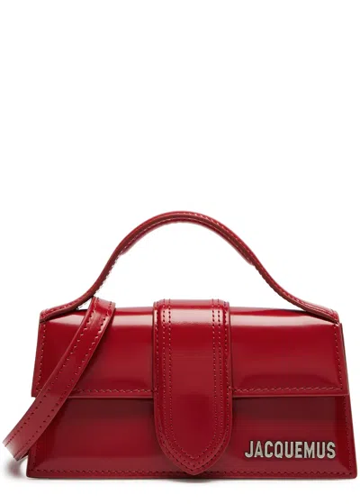 Jacquemus Le Bambino Leather Top Handle Bag In Red