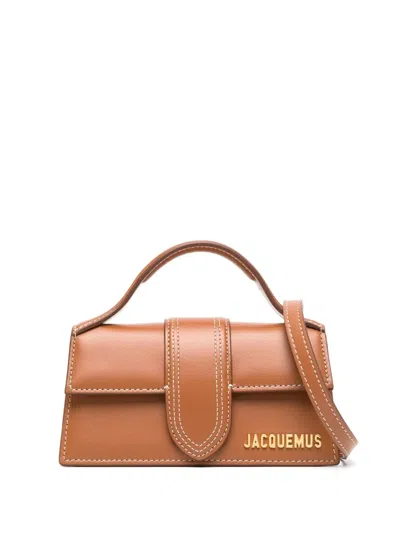 Jacquemus Le Bambino Leather Tote Bag In Light Brown 2