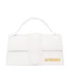 Jacquemus Leather Le Grand Bambino Shoulder Bag In White