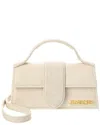 Jacquemus Le Bambino Linen Shoulder Bag In White