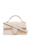 Jacquemus Mini Handbag With Padded Handle And Magnetic Closure In Neutral