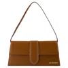 Jacquemus Long Rectangular Shoulder Bag With Adjustable Strap In Brown
