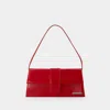 Jacquemus Patent Leather Le Bambino Long Shoulder Bag In Red