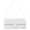 Jacquemus Logo-plaque Leather Tote Bag In White