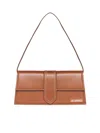 Jacquemus Long Rectangular Shoulder Bag With Adjustable Strap In Brown