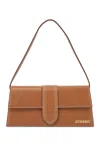 Jacquemus Long Leather Shoulder Bag With Rectangular Shape In Brown