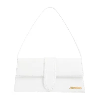 Jacquemus Le Bambino Long Bag In White Leather