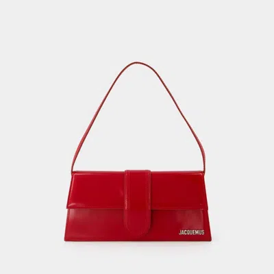 Jacquemus Sac Le Bambino Long -  - Cuir - Rouge In Red