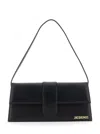 Jacquemus Le Bambino Long Black Shoulder Bag With Removable Shoulder Strap In Leather Woman In Black