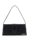 Jacquemus Le Bambino Long Black Shoulder Bag With Removable Shoulder Strap In Leather Woman In Black