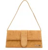 Jacquemus Le Bambino Long Leather Shoulder Bag In Brown