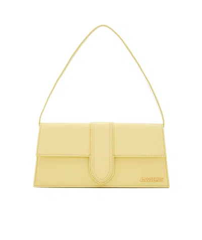 Jacquemus Le Bambino Long Flap Shoulder Bag In Nude