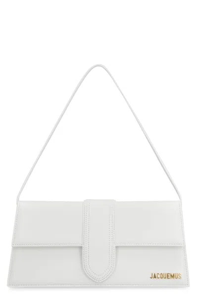 Jacquemus Le Bambino Long Leather Bag In White