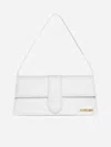 Jacquemus Logo-plaque Leather Tote Bag In White