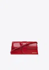 Jacquemus Le Bambino Long Leather Shoulder Ba In Red