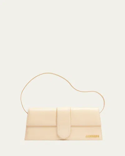 JACQUEMUS LE BAMBINO LONG LEATHER SHOULDER BAG
