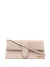 Jacquemus Bambino Leather Shoulder Bag In Neutral