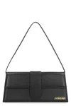 Jacquemus Le Bambino Long Leather Shoulder Bag In Black