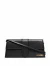 Jacquemus Le Bambino Long Leather Shoulder Bag In Black