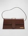 Jacquemus Le Bambino Long Leather Shoulder Bag In Brown