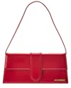 Jacquemus Patent Leather Le Bambino Long Shoulder Bag In Red