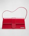Jacquemus Patent Leather Le Bambino Long Shoulder Bag In Red