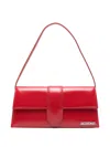 Jacquemus Le Bambino Long Leather Shoulder Bag In Red