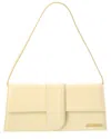 Jacquemus Le Bambino Long Leather Shoulder Bag In White