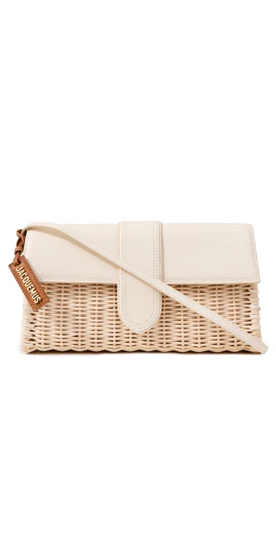 Jacquemus Off-white Le Raphia 'le Bambino Long Osier' Bag