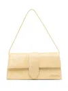 Jacquemus Le Bambino Long Leather Shoulder Bag In Yellow