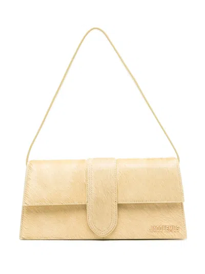 JACQUEMUS LE BAMBINO LONG PONY-HAIR SHOULDER BAG